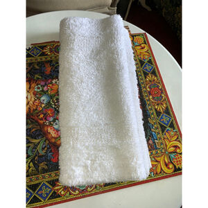 Unbranded White cotton Bath Mat One Size